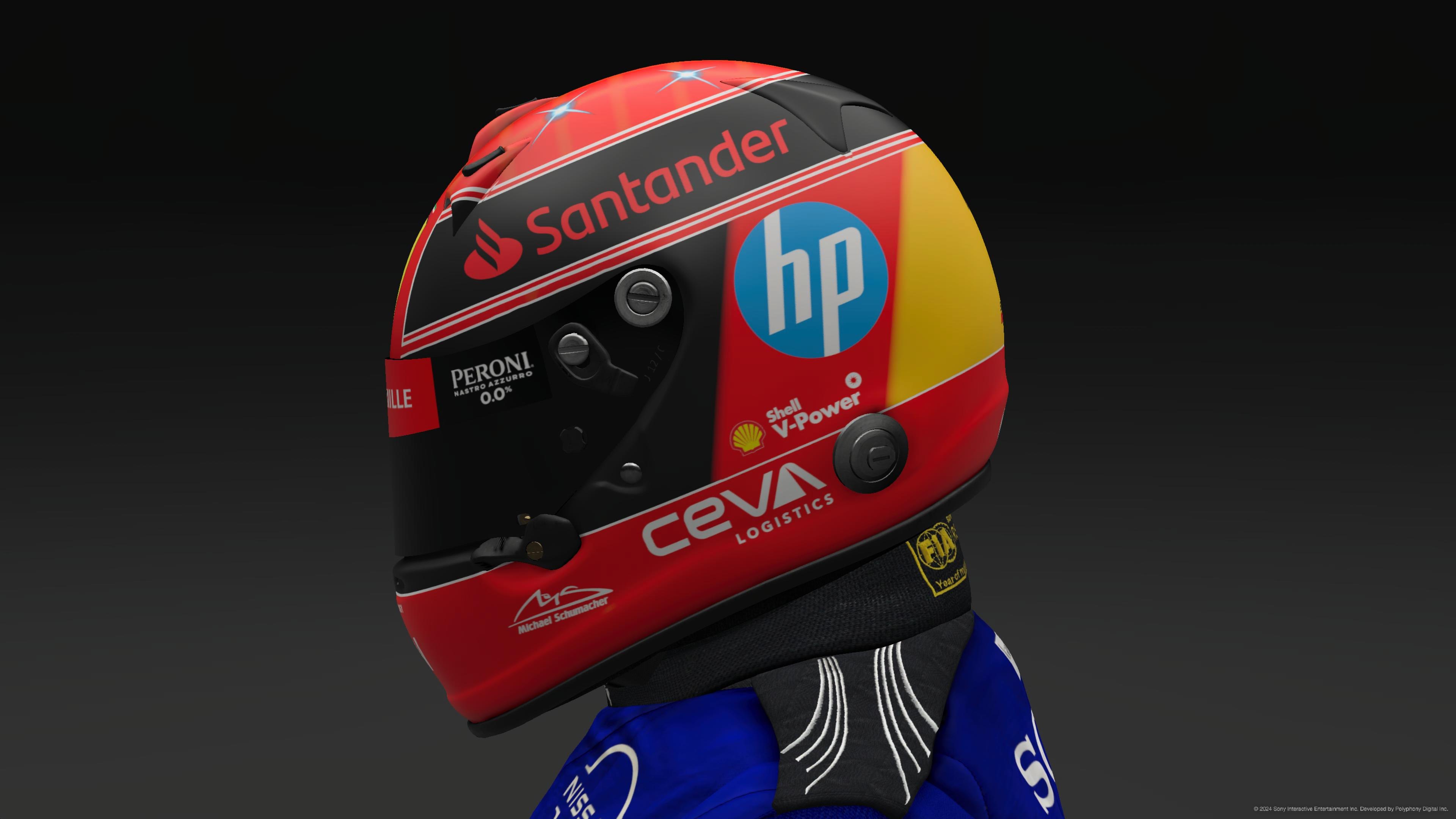 Michael Schumacher 2024 Ferrari Helmet - Pic 1 | GTPlanet