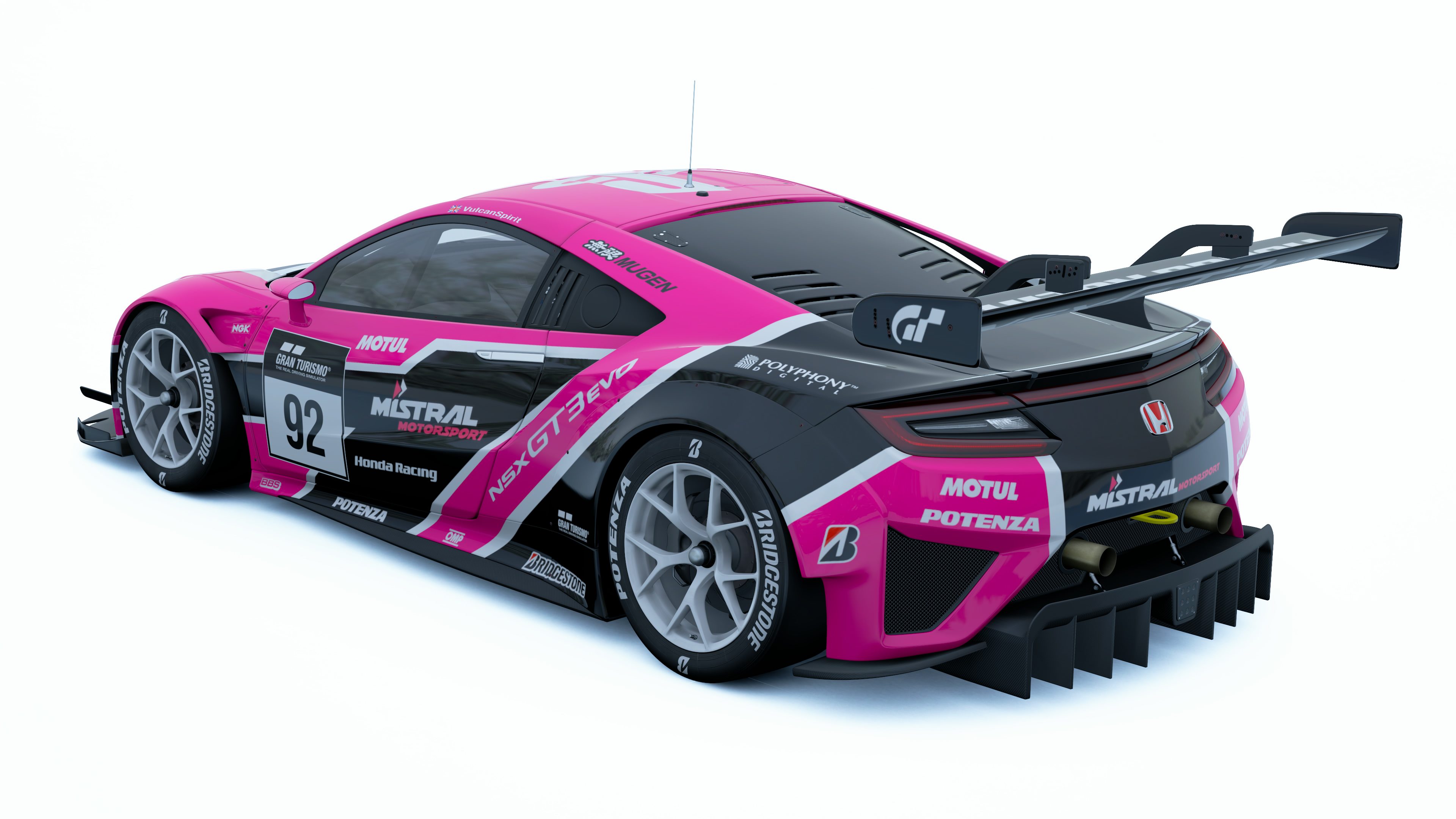 Mistral Motorsport NSX GT3 Evo (Livery Editor Comp 38) 2 Update