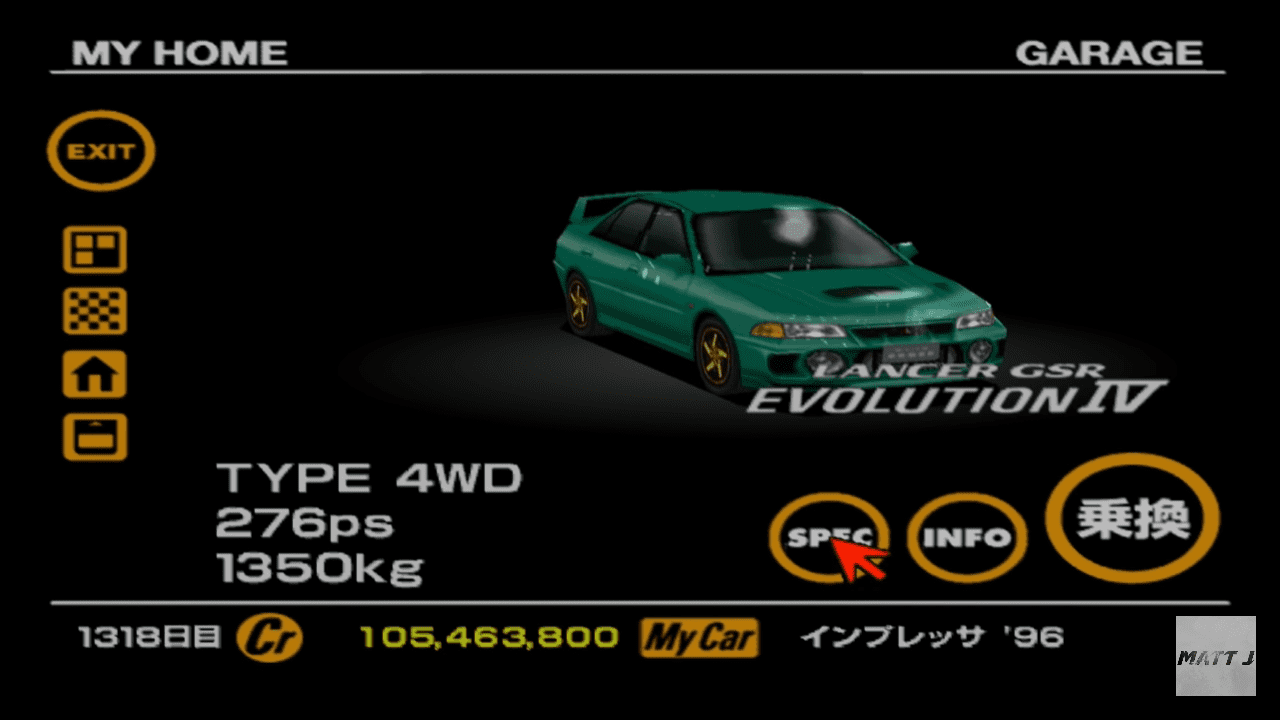 Mitsubishi Lancer Evolution IV GSR turquoise