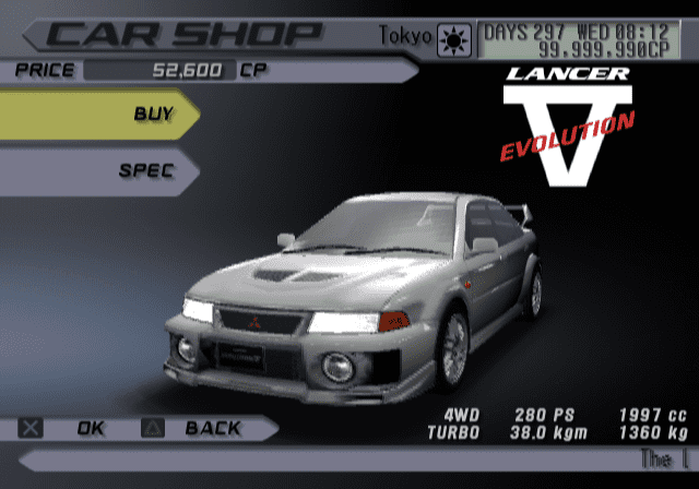 Mitsubishi Lancer Evolution V GSR (CP9A)