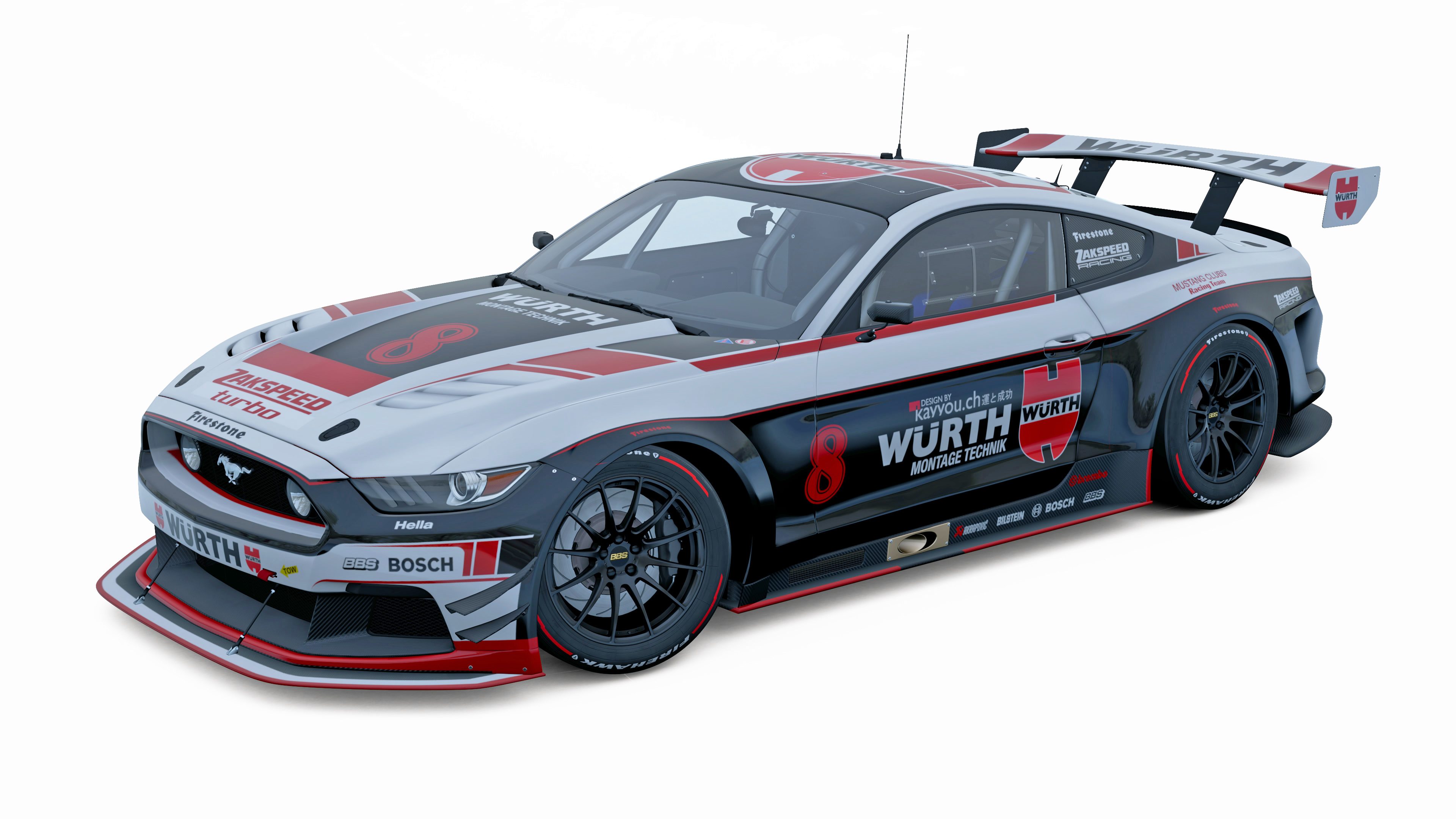 Mustang GT3 Gr.5 Würth Design