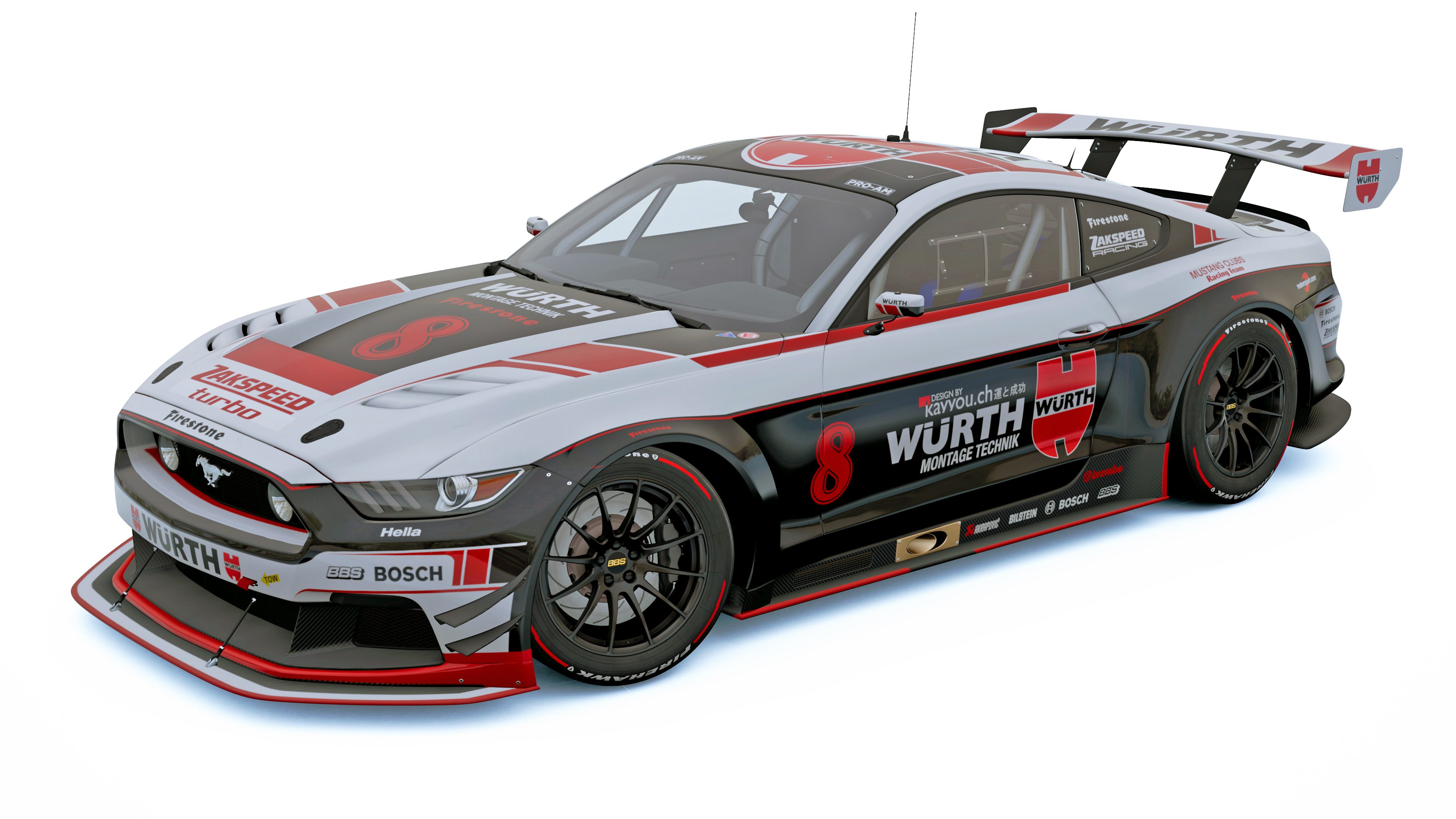 Mustang GT3 Gr.5 Würth Design