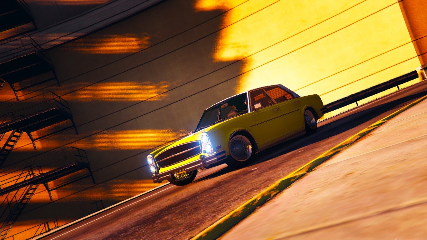 My crew car's last hurrah in Construction Yellow 1