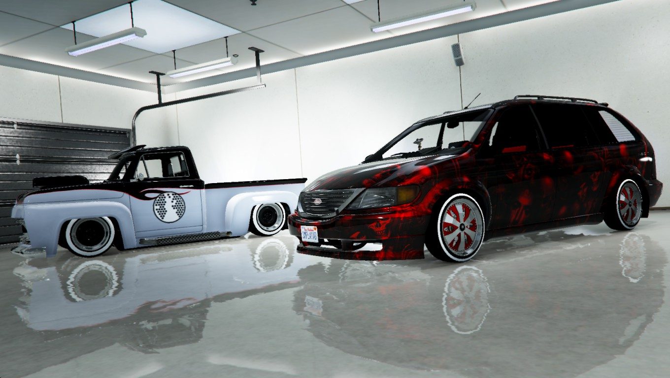 My lowrider "vans": Slamvan and Minivan