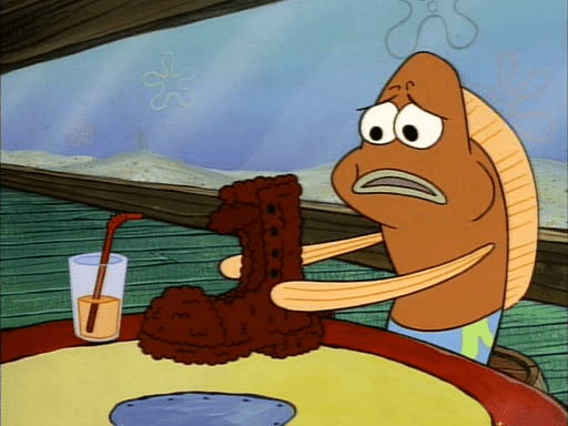 My sandwich IS a fried boot