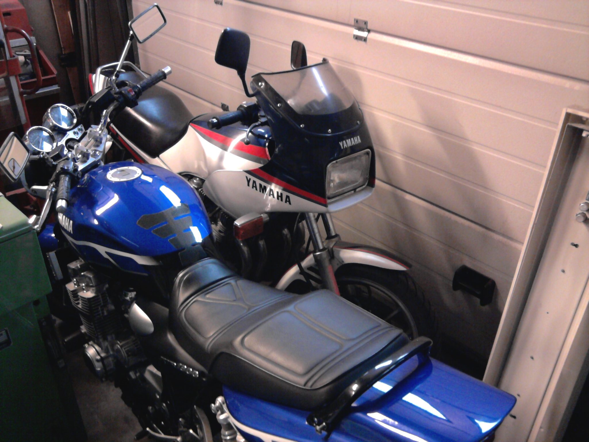 My Yamaha bikes sleeping