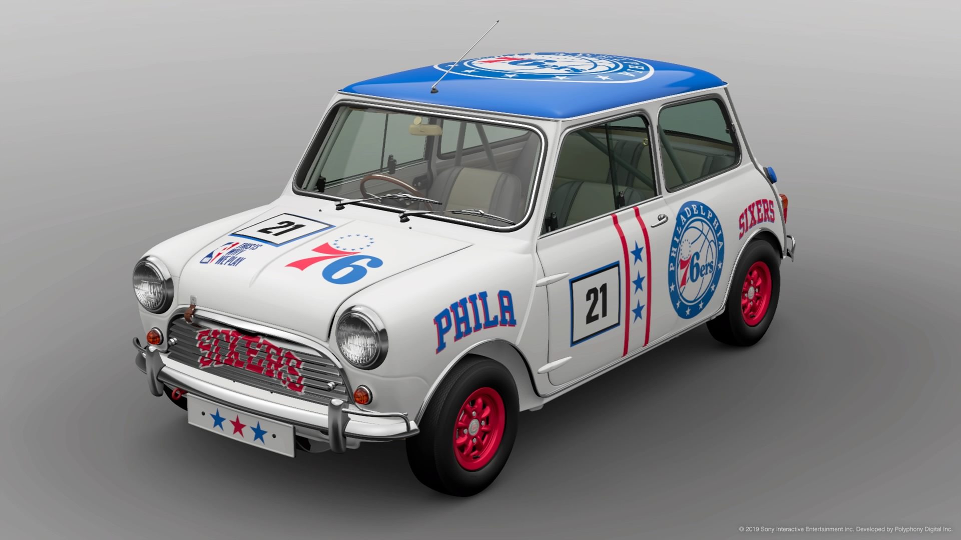 NBA Philadelphia 76ers Mini Cooper S '65 (1)