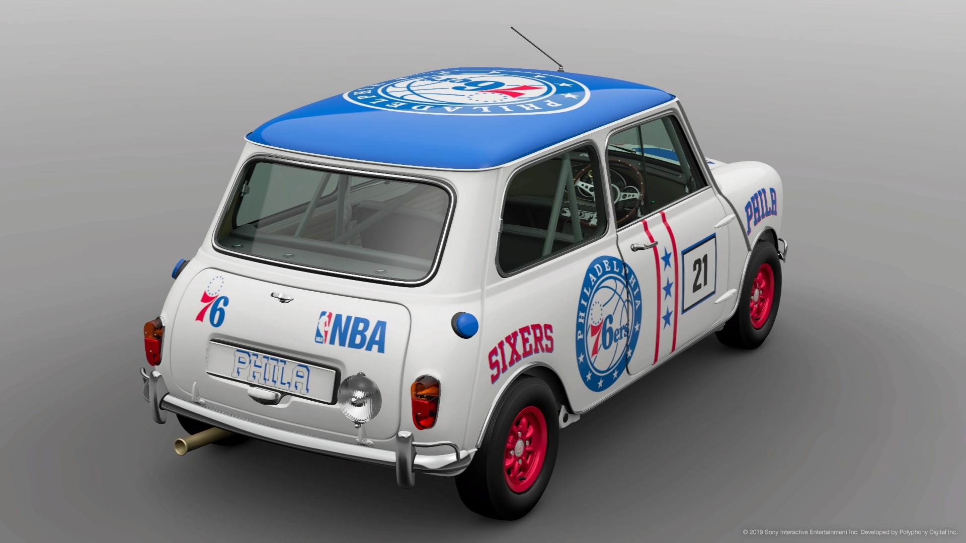 NBA Philadelphia 76ers Mini Cooper S '65 (2)