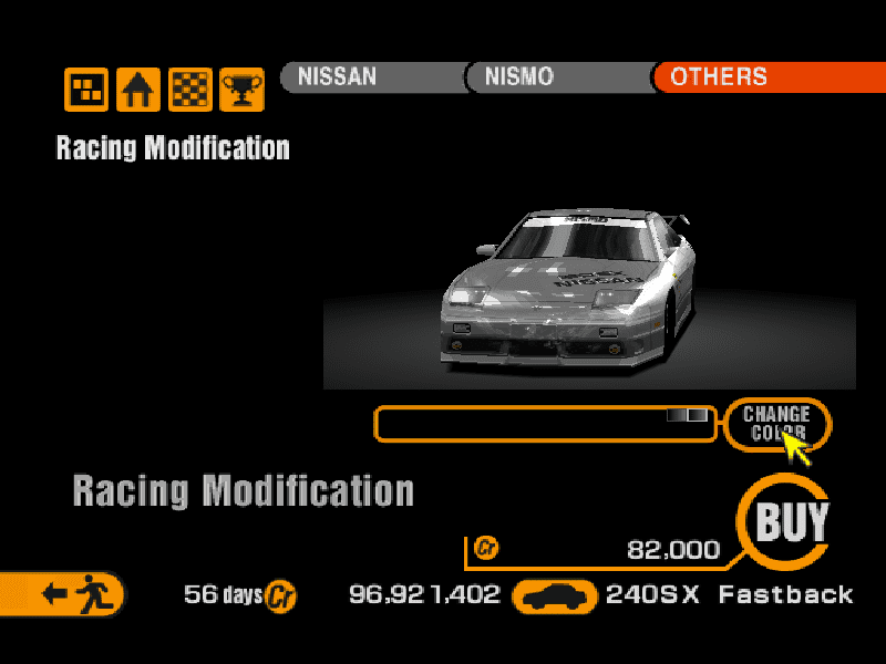Nissan 240SX Fastback Type X (J) '96 (Spoiler)