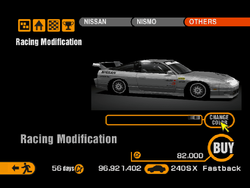 Nissan 240SX Fastback Type X (J) '96 (Spoiler)