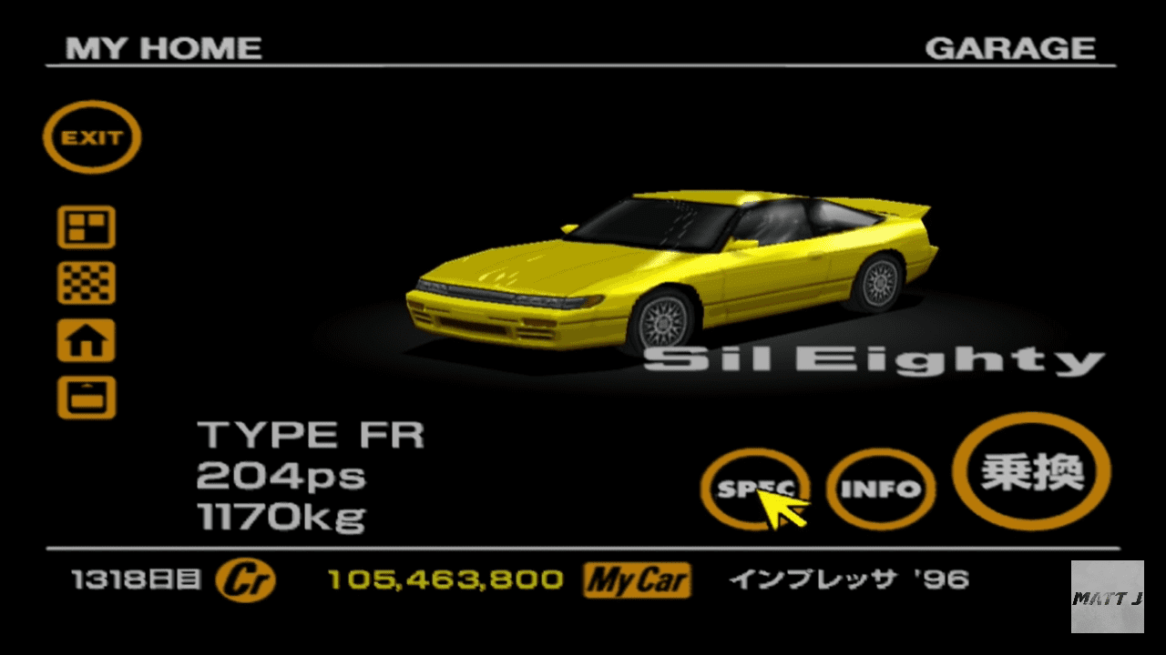 Nissan SilEighty yellow