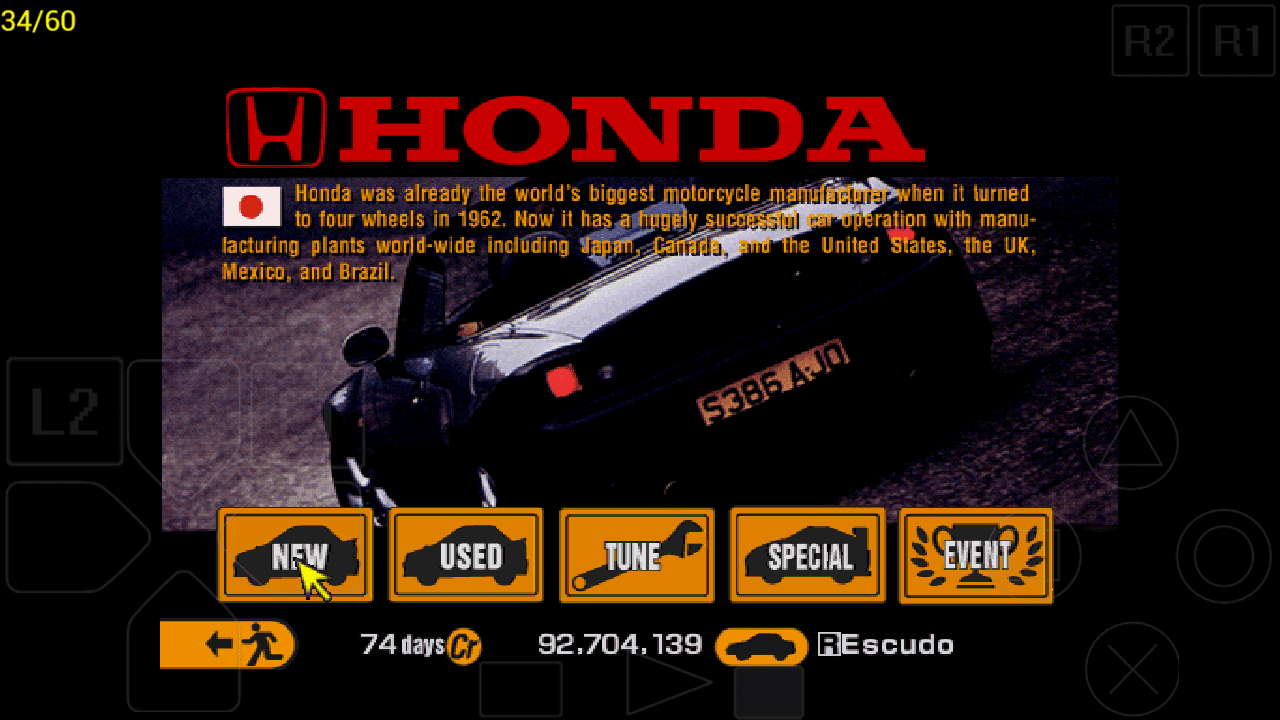 NTSC-U Honda Background