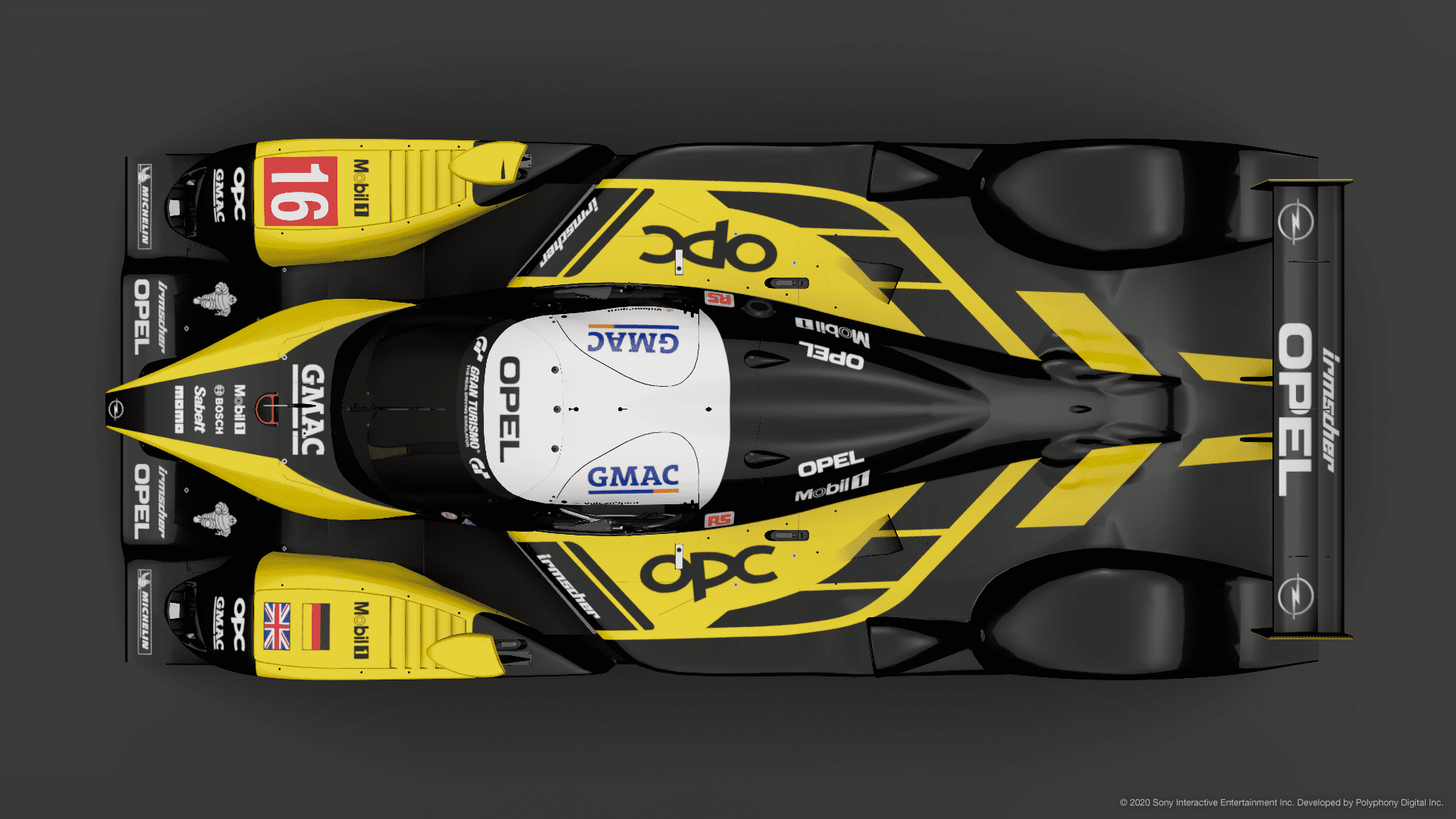 Opel LMP1 #16 Top View