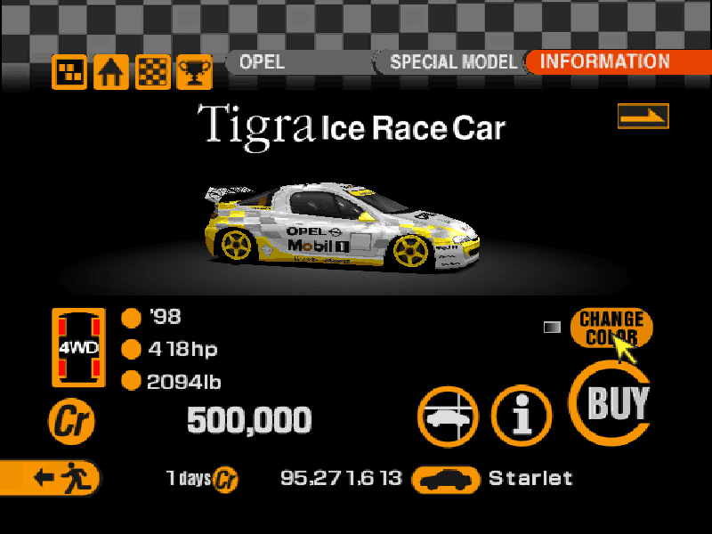 Opel Tigra Ice Race Car