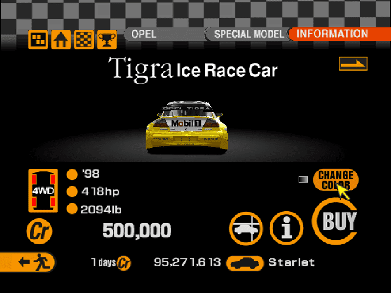 Opel Tigra Ice Race Car