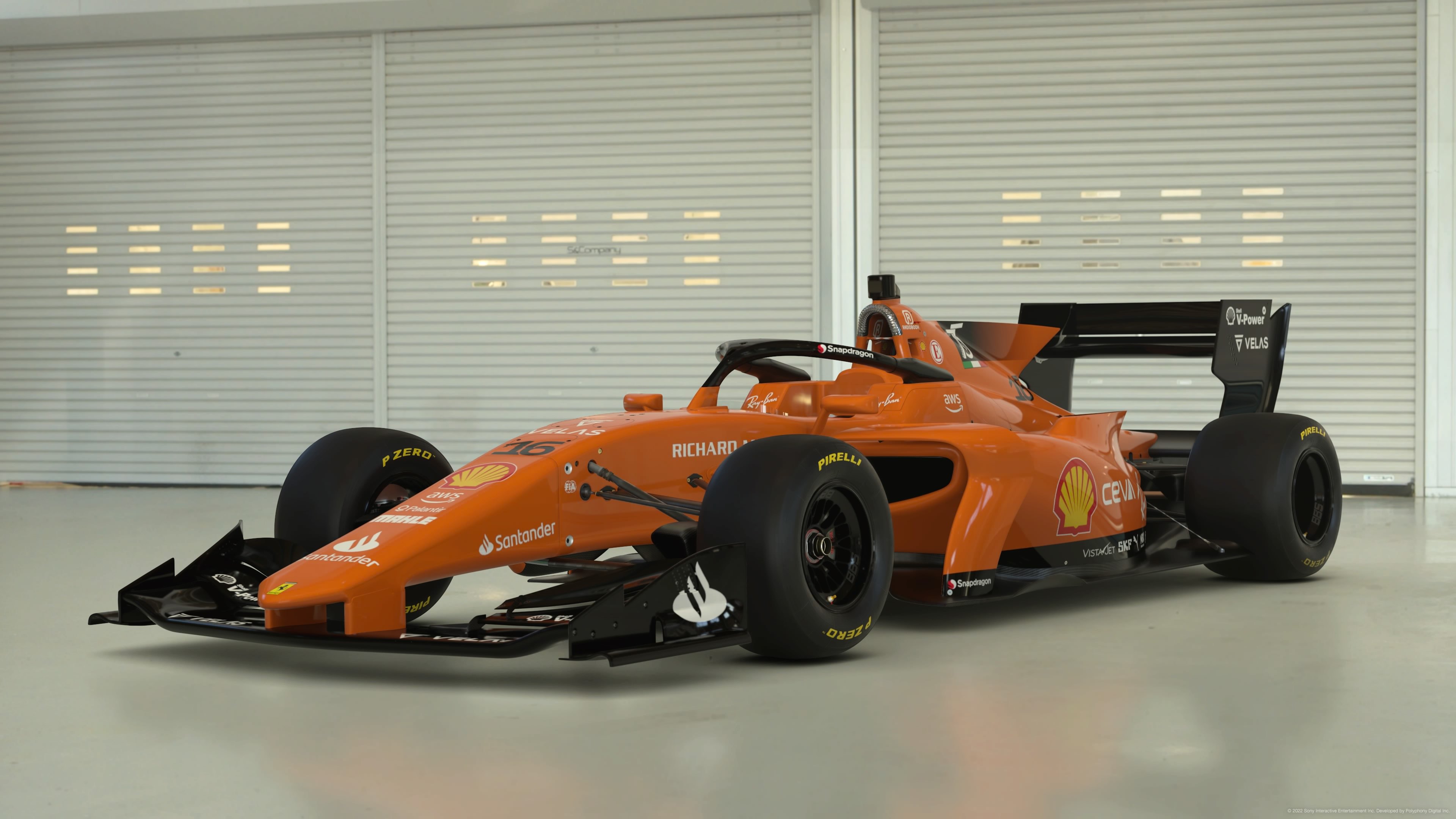 Orange Ferrari 1
