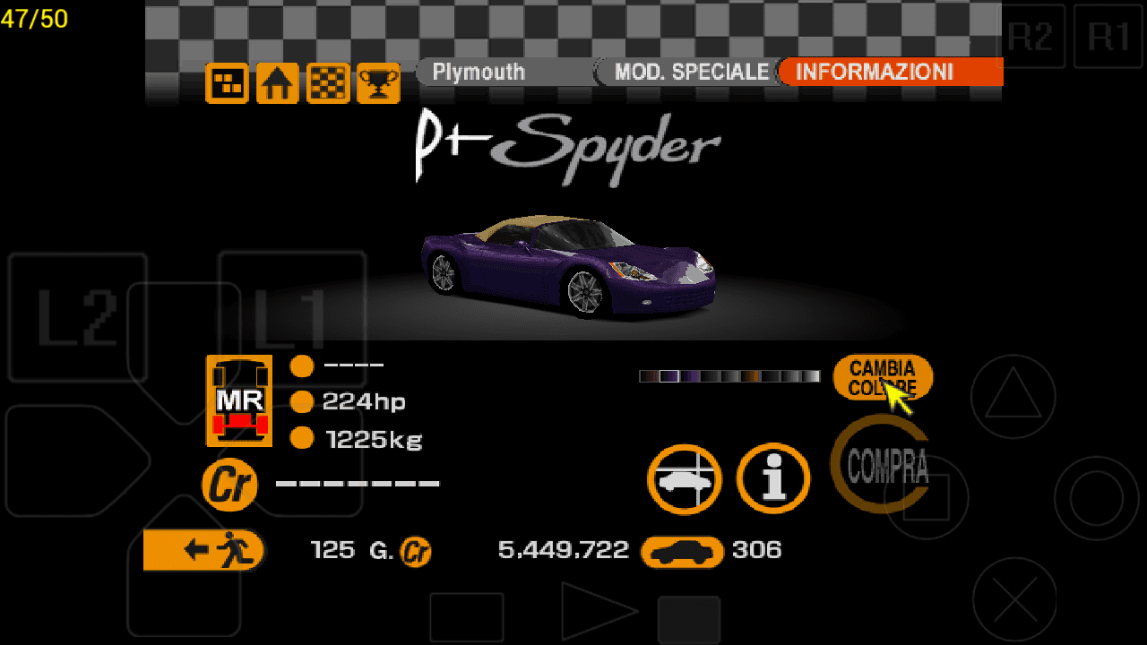 Plymouth PT Spyder Dark Purple