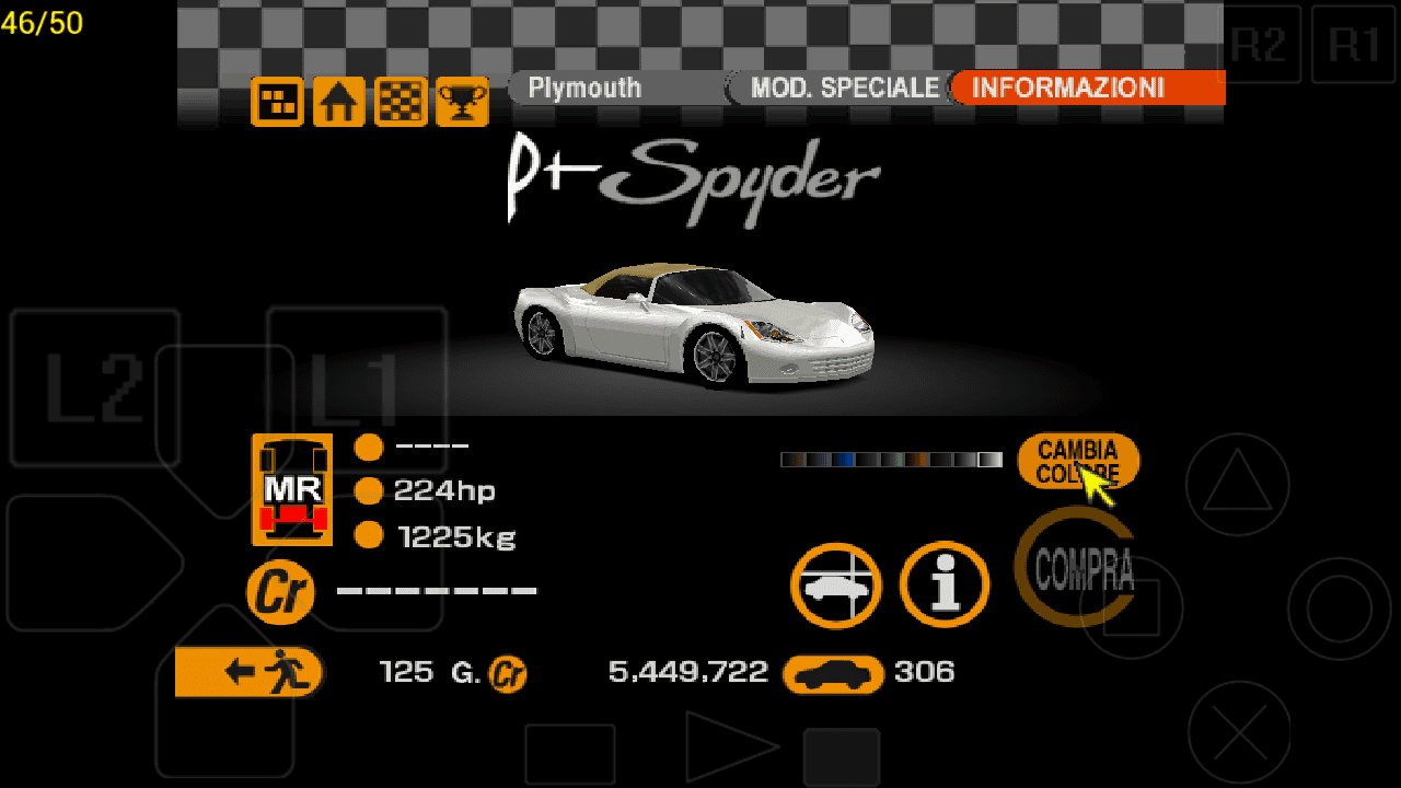 Plymouth PT Spyder White