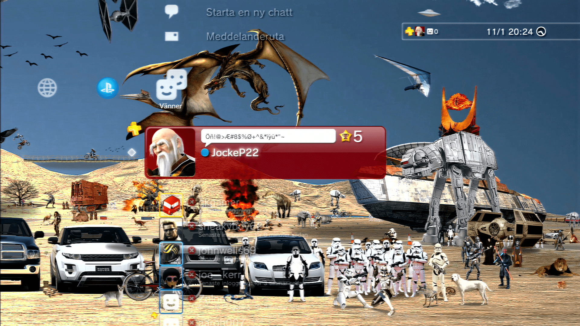 PS3 desktop background