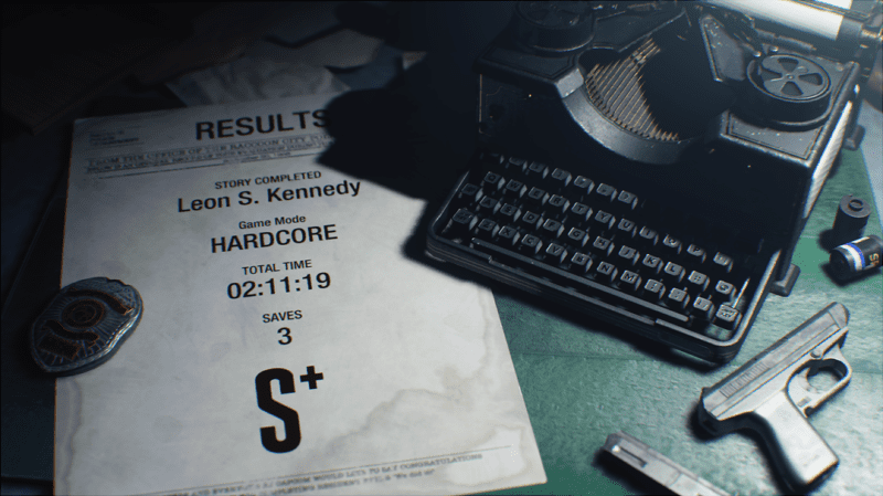 RE2 - Leon A Hardcore S+ Rank