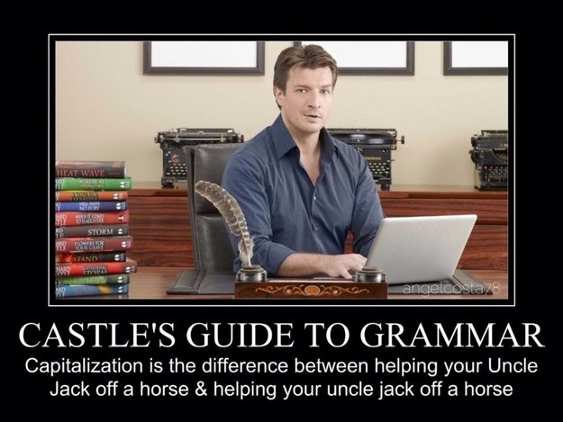 Richard Castle's Guide to Grammar - Capitalization