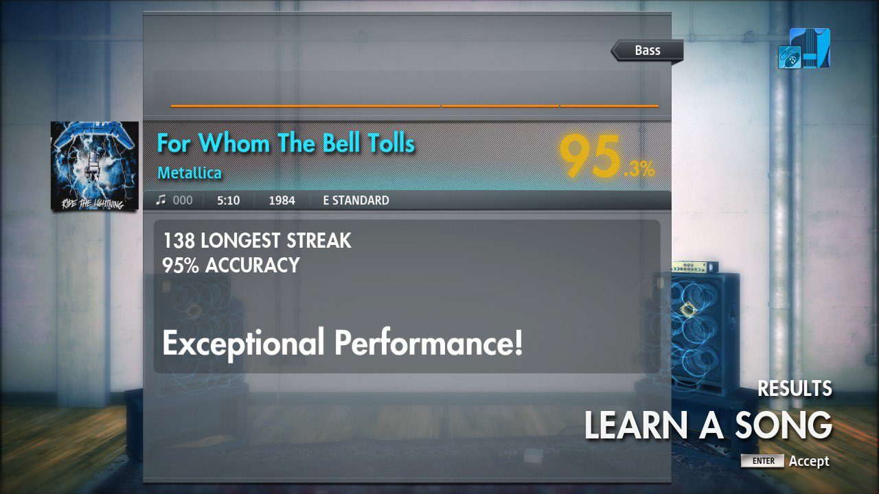 Rocksmith: For Whom The Bell Tolls - Metallica (bass)