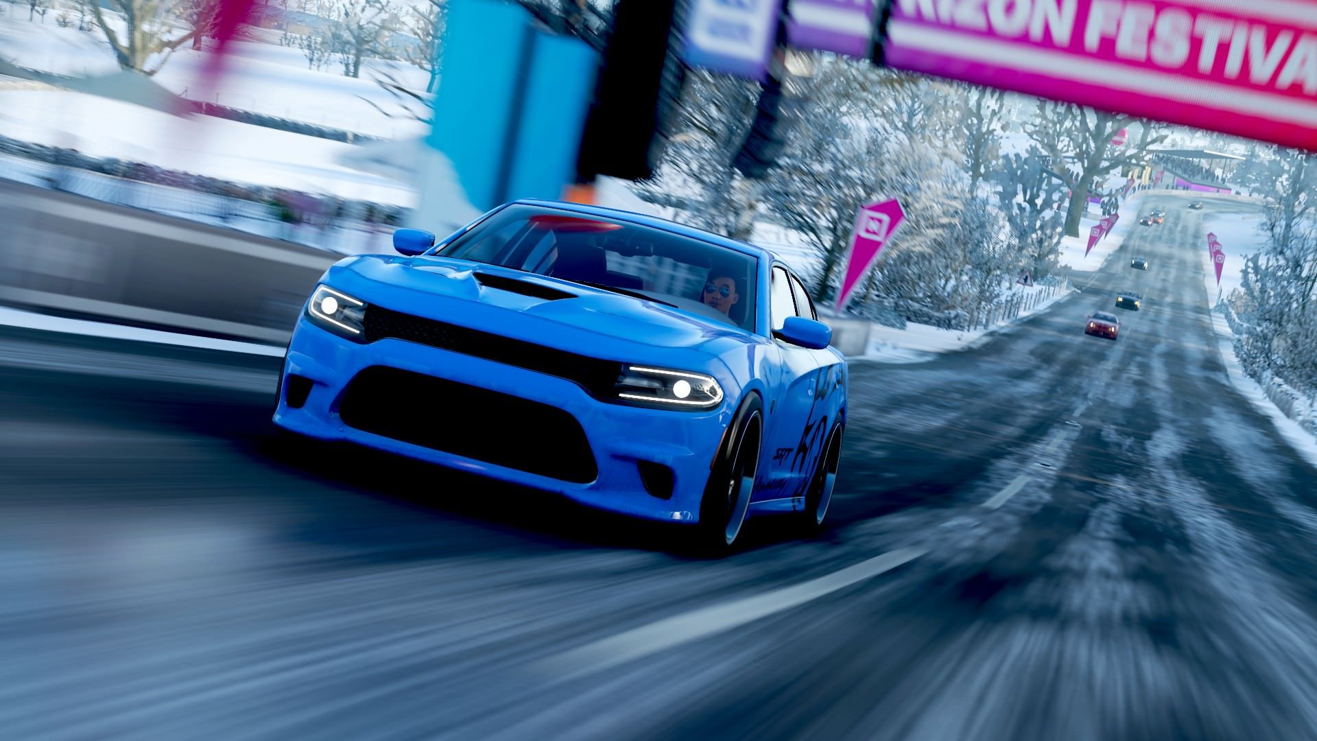 RWD domination in the current Winter Modern Muscles seasonal 1: Cierra Mercer braves the cold with her Charger Hellcat.