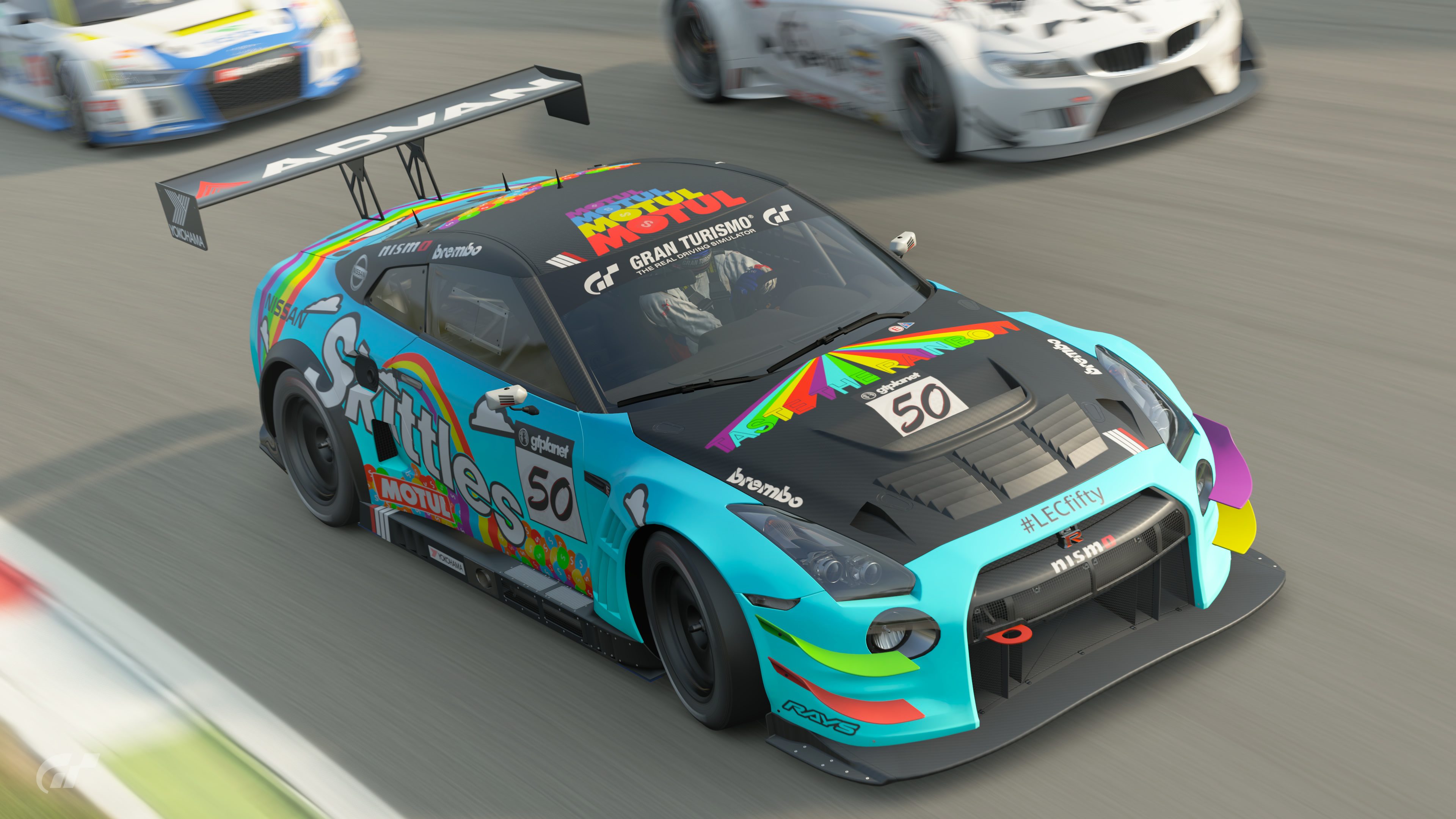 Skittles Nissan GT-R (race)