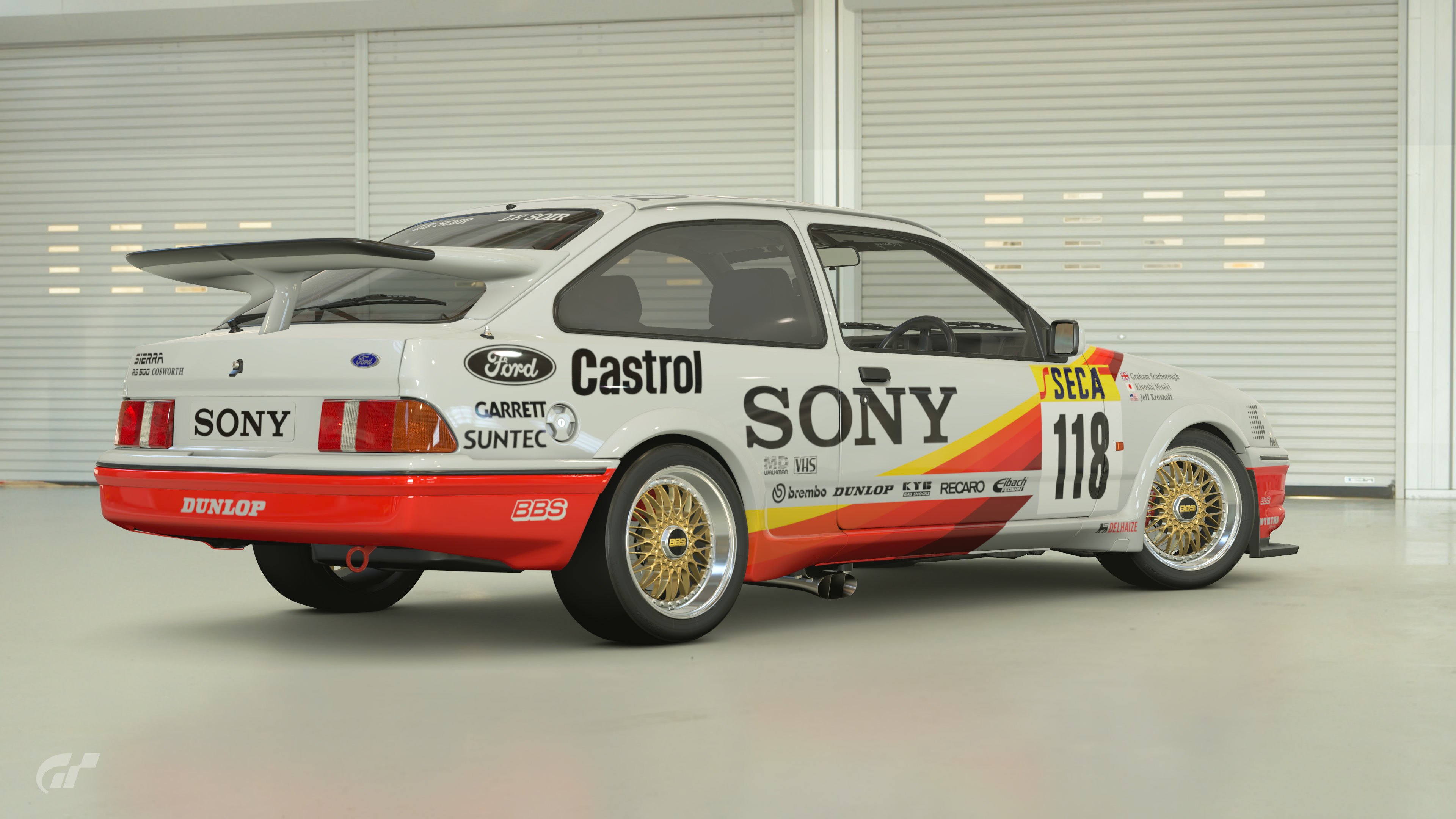 Sony Sierra RS500 Spa '88 #118 rear