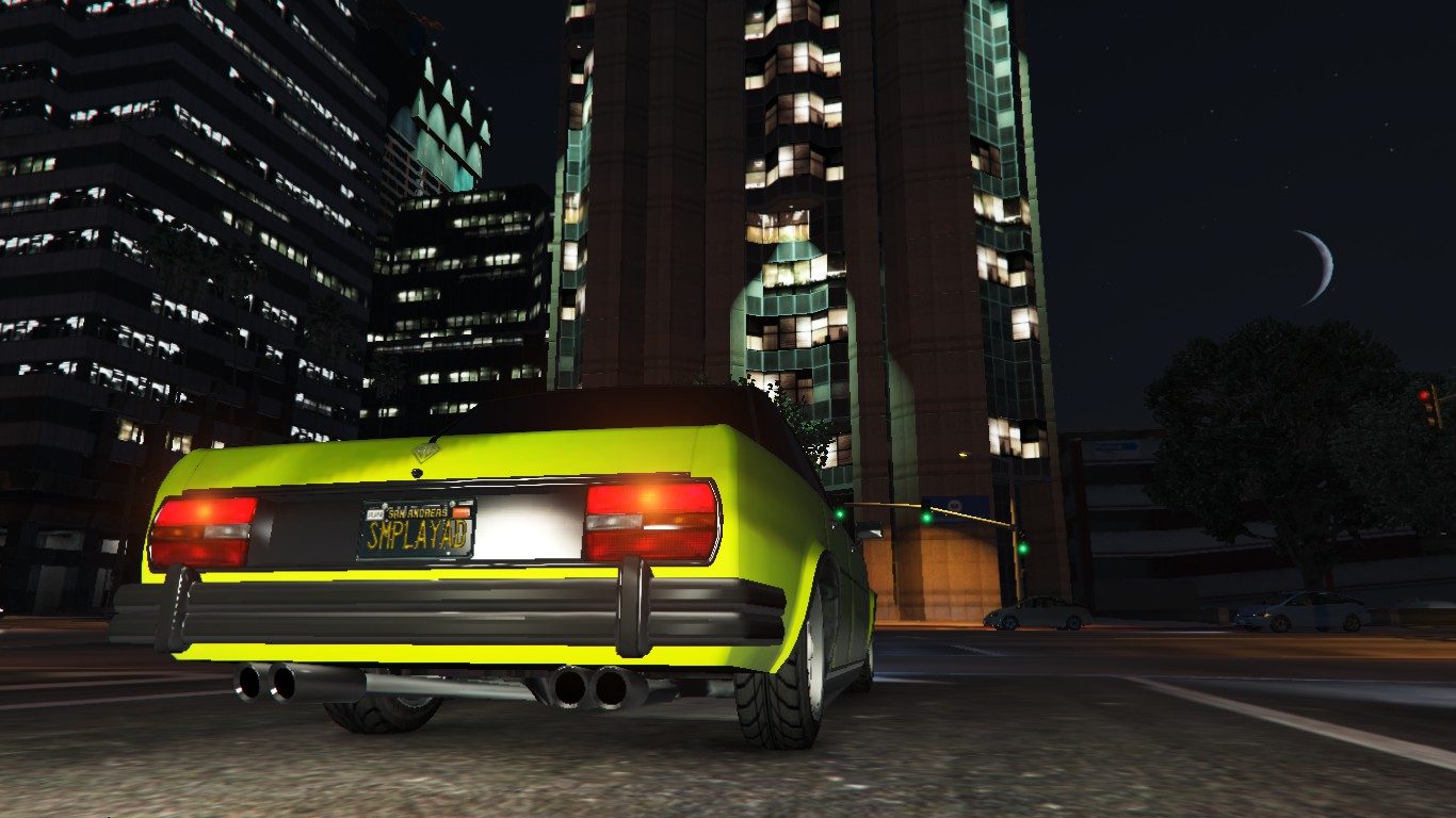 SPD's GTPlanet Crew Car - Benefactor Glendale - Rear view.