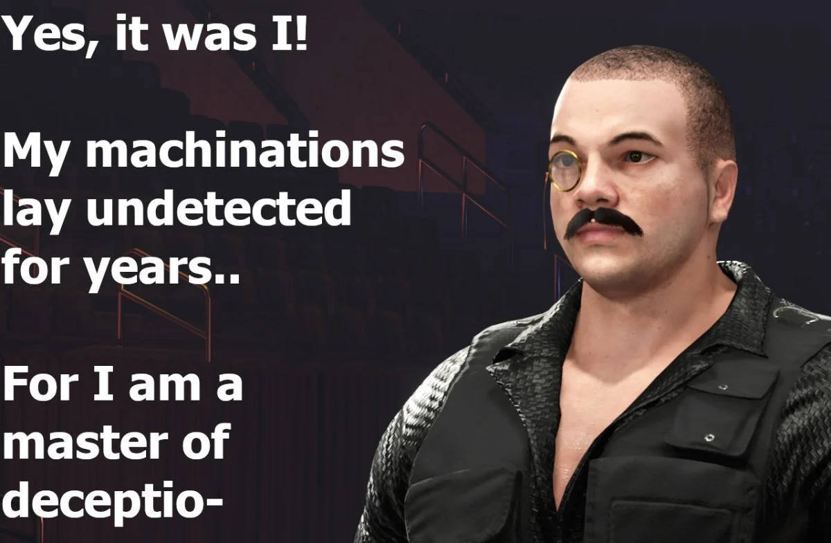 SPD's WWE2K24 clone OBVIOUSLY hints the fact he's going to betray you in the near future