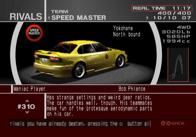 Speed Master - Maniac Player