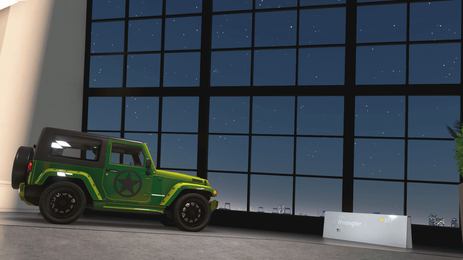 Stars and a Jeep with a star