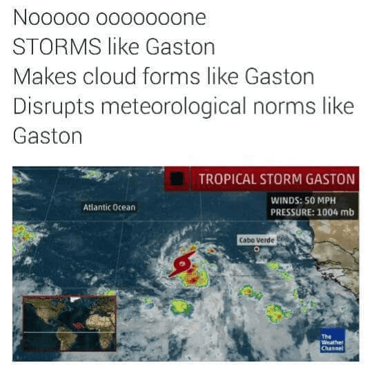 Storm Gaston brings a song