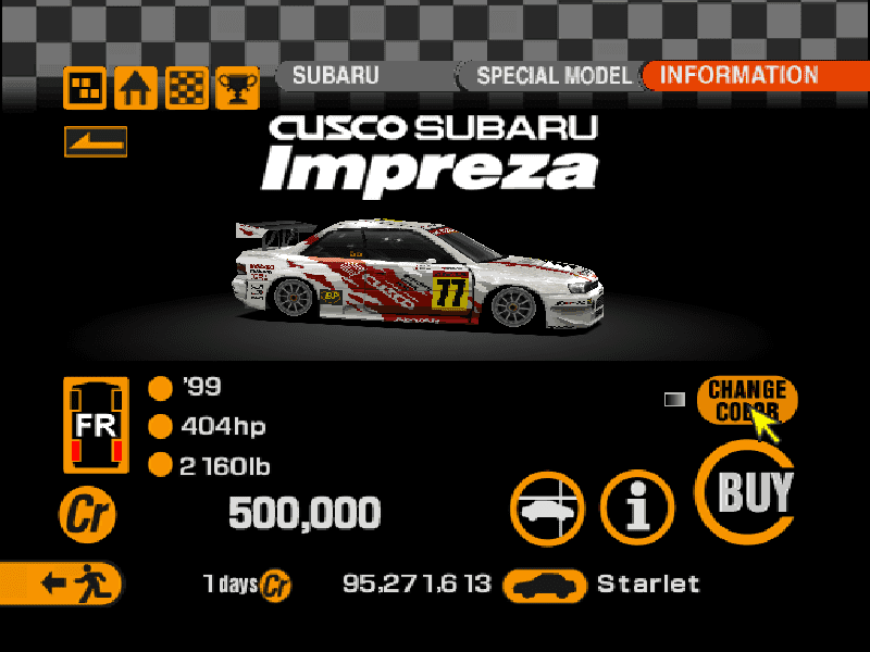 Subaru Cusco Impreza GT