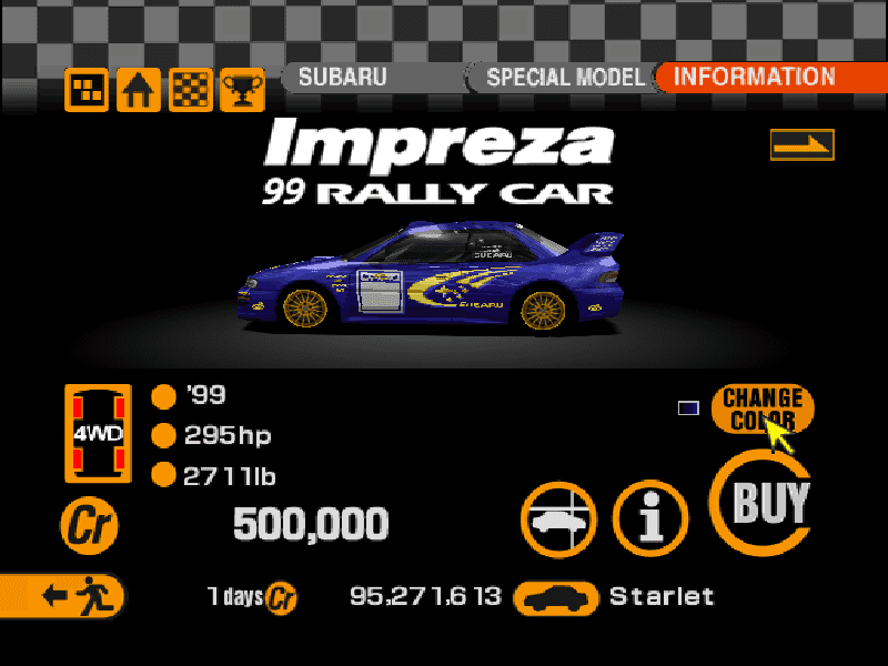 Subaru Impreza Rally Car
