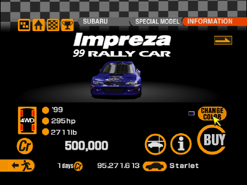 Subaru Impreza Rally Car