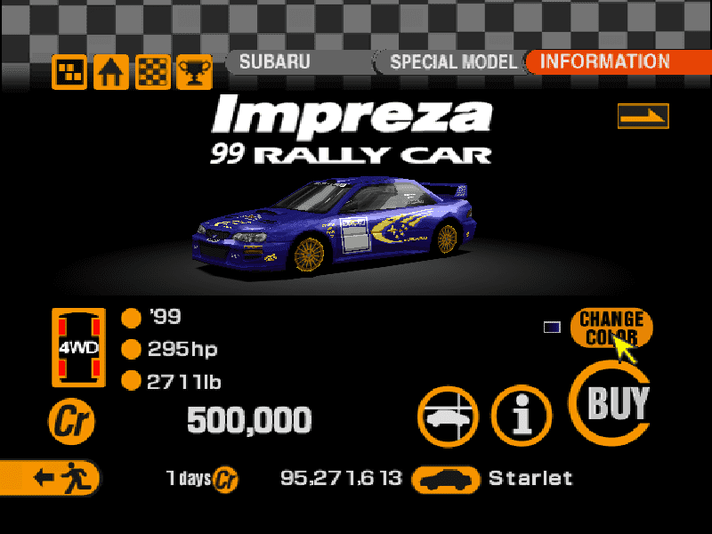 Subaru Impreza Rally Car