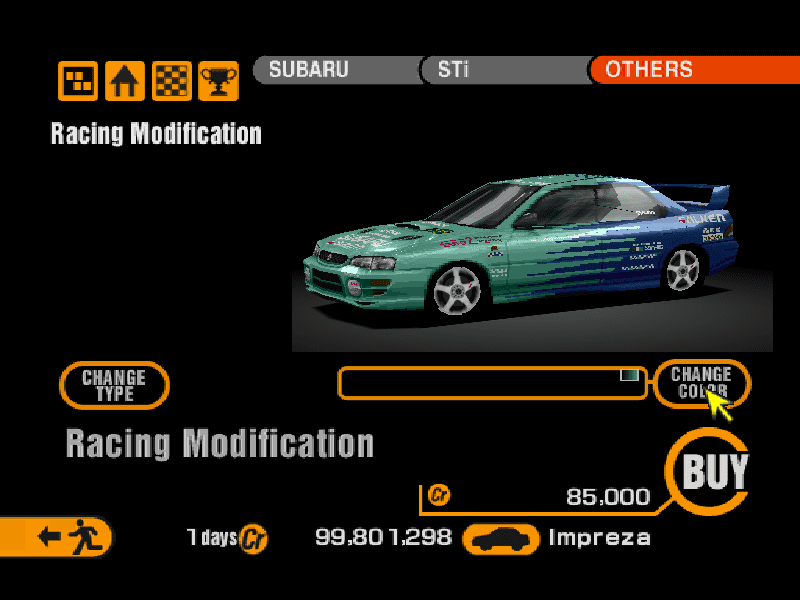 Subaru Impreza typeR STi Ver. VI (J) '99