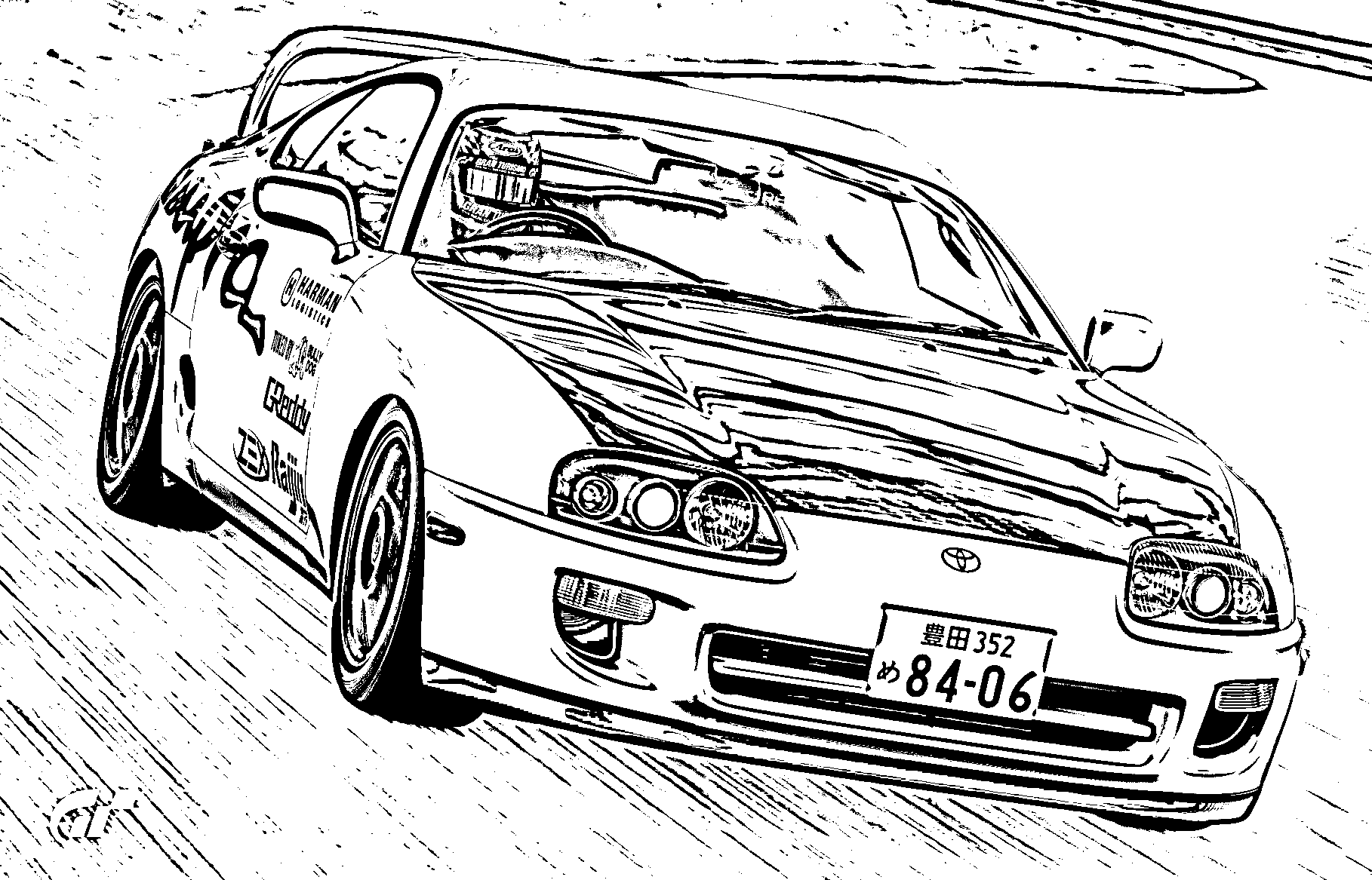 Suddenly just addicted on making sketch versions of my GT Sport Scapes photos