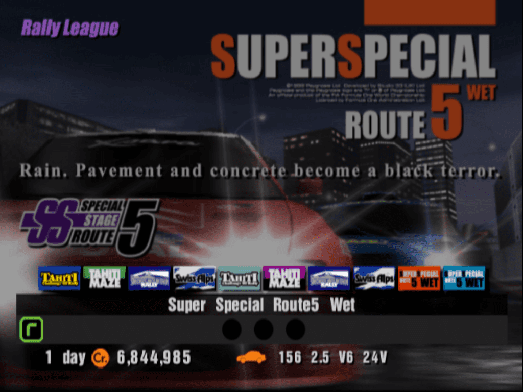 Super Special Stage Route 5 Wet