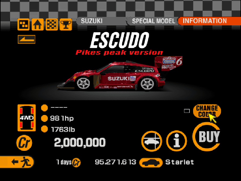 Suzuki Escudo Pikes Peak Version