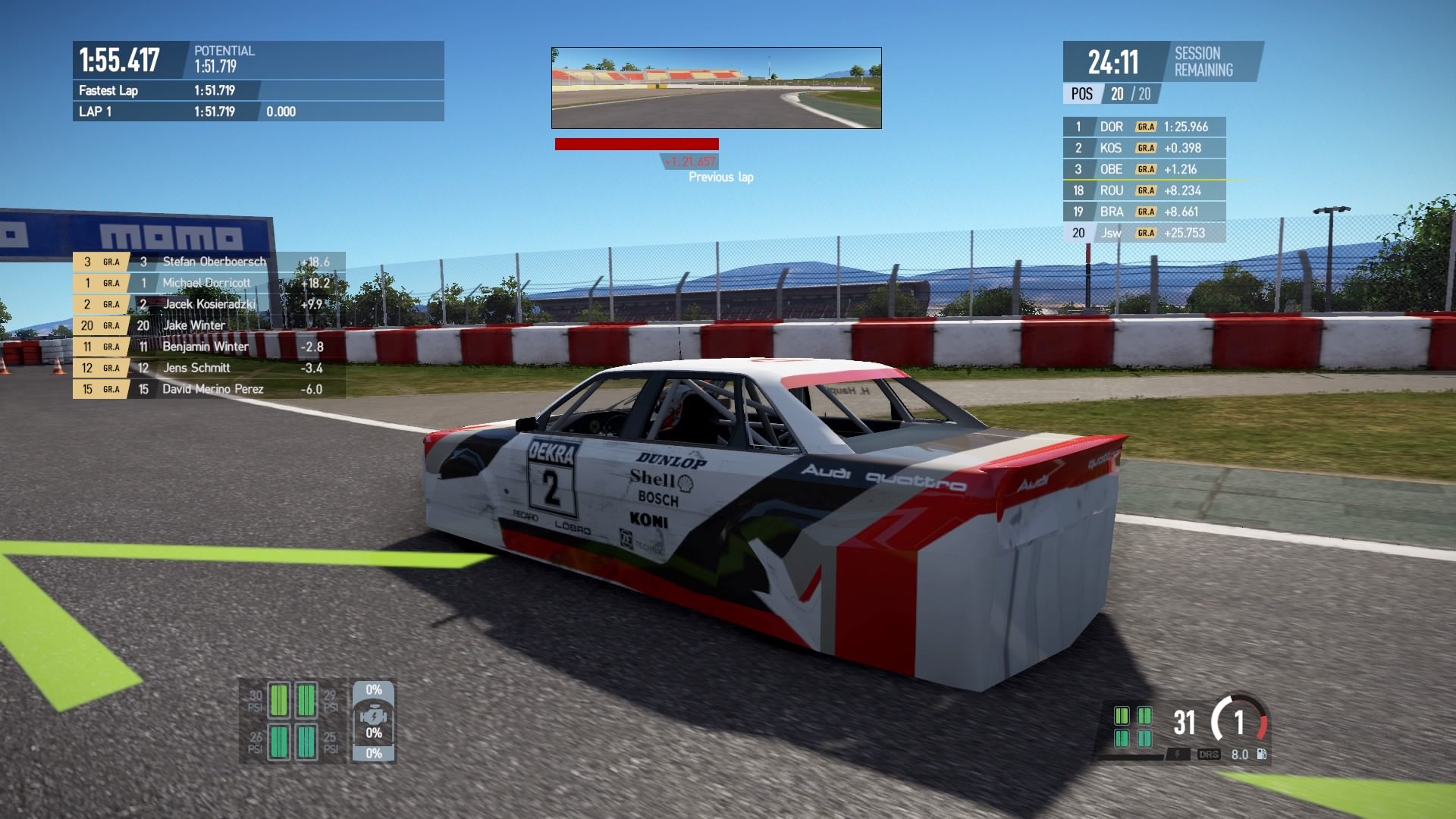 The Audi box behind