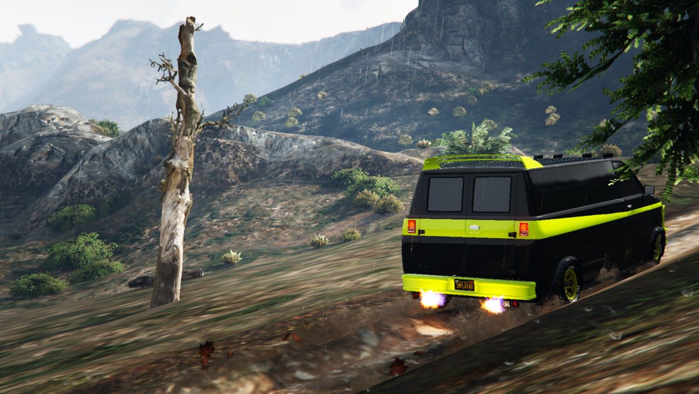 The difficult wet climb with the GTPL-Team van 3