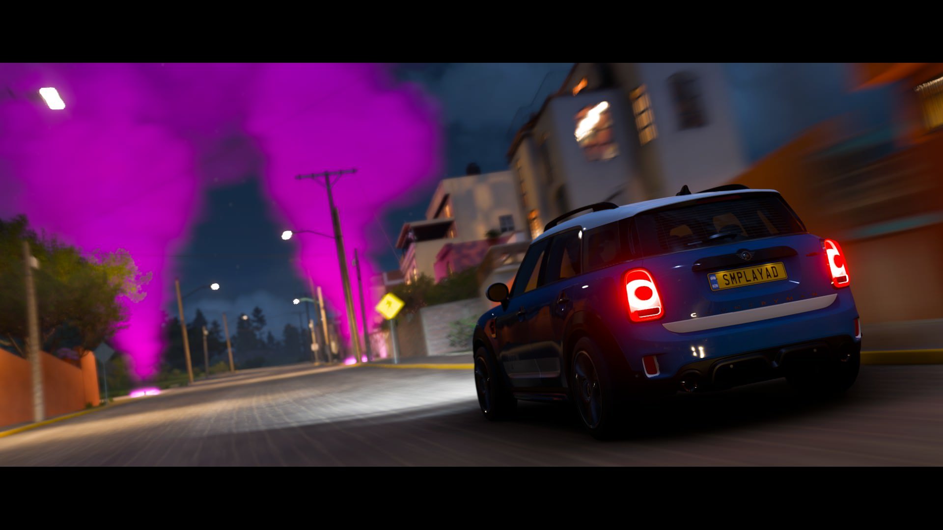 The drive away