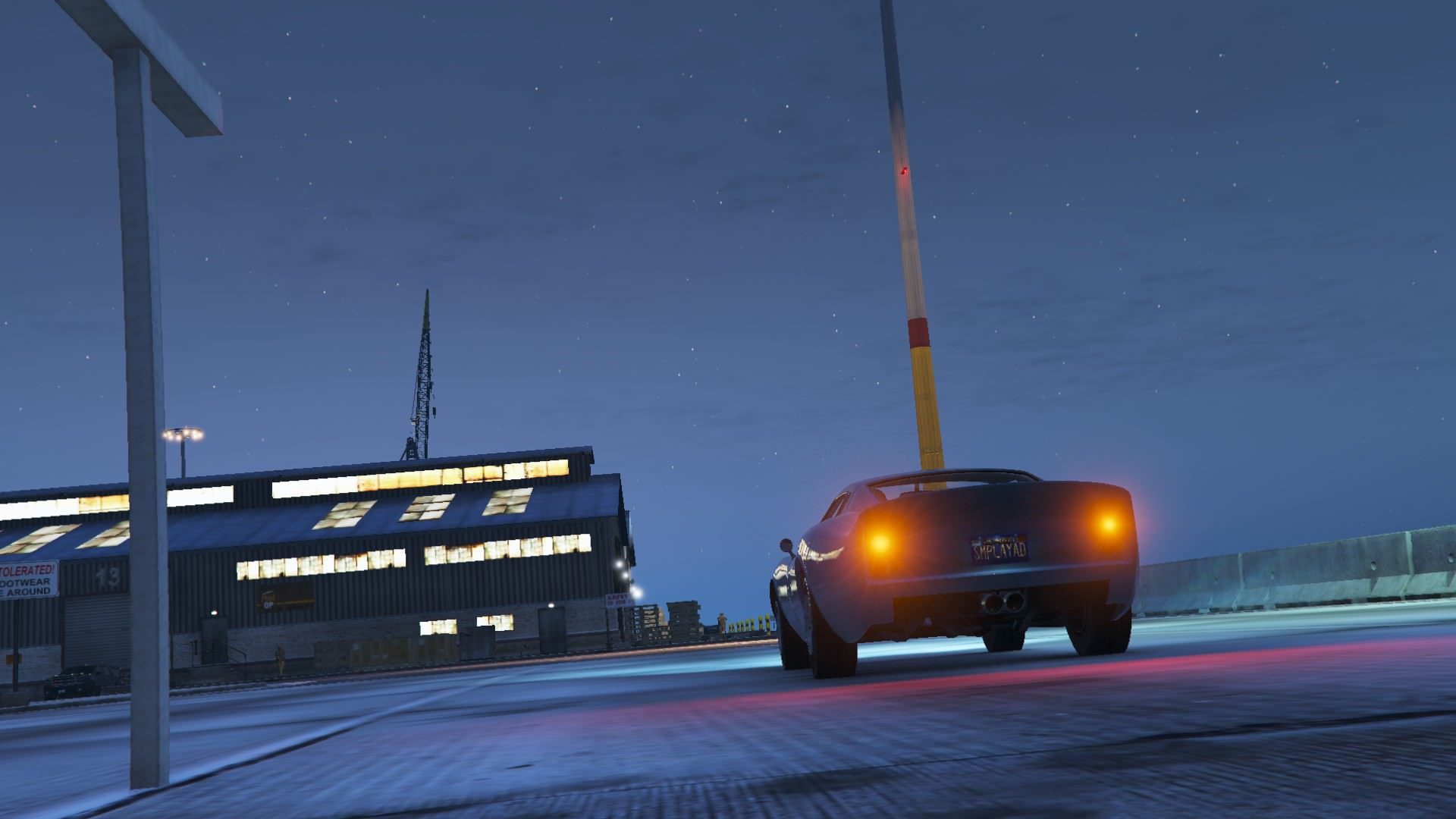 The escapades of the bubblegum Stinger GT and a stubborn boom gate by the docks 14