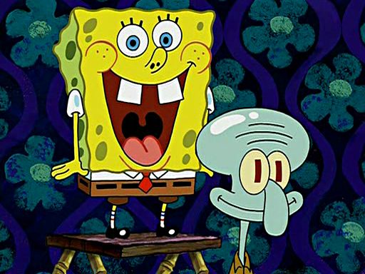 The "giving Squidward back his confidence" smile