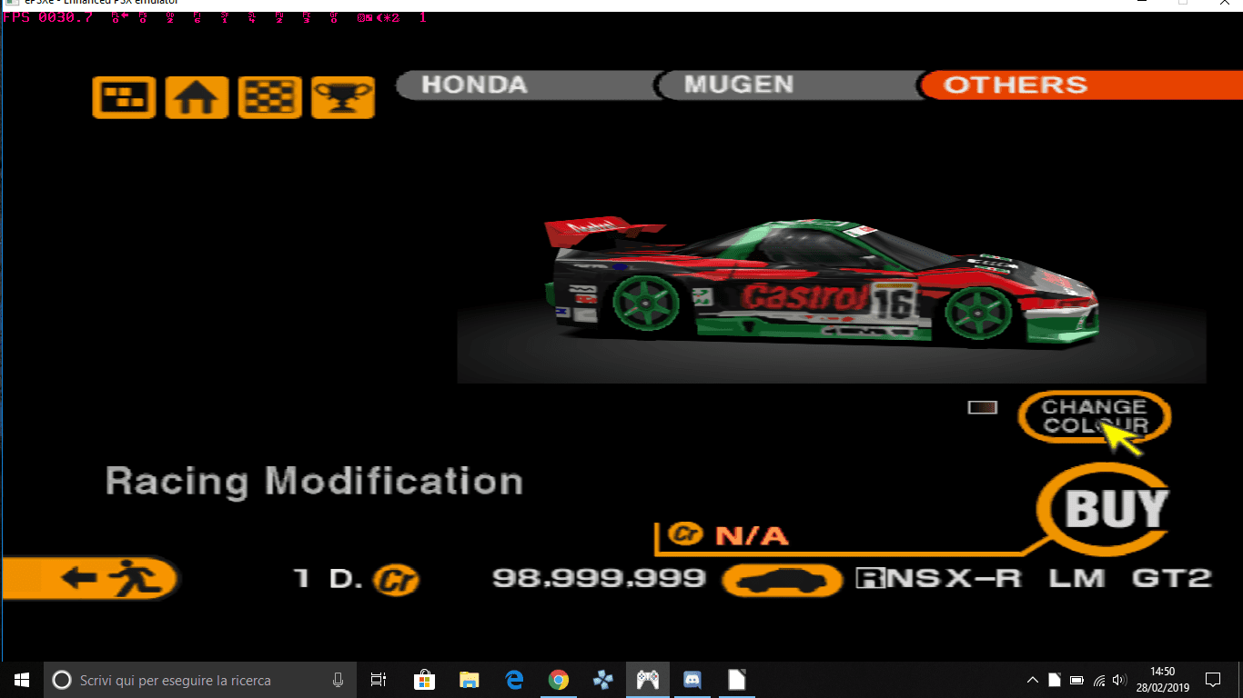 The NSX GT2 is the Castrol NSX?