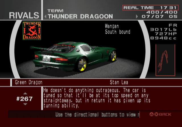 Thunder Dragoon - Green Dragon