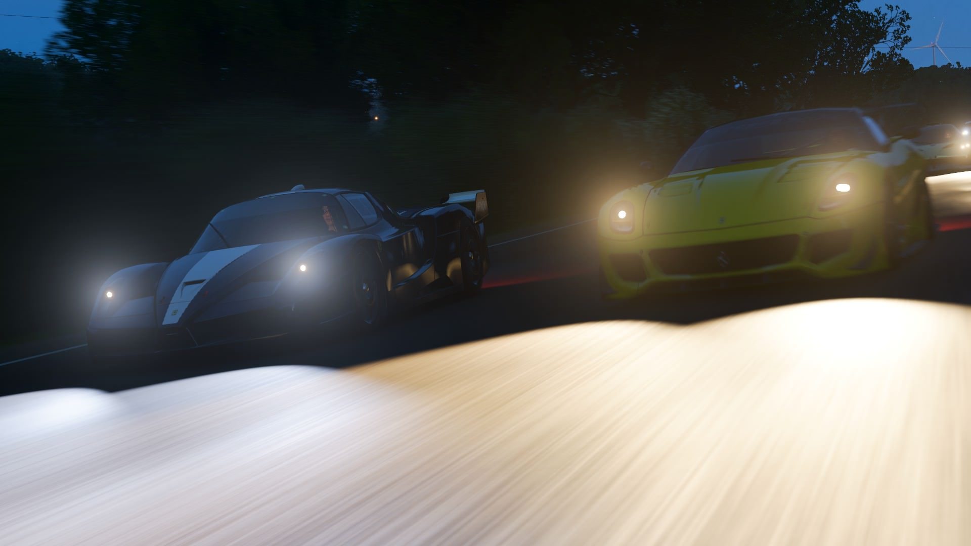 Top level British street racing in Extreme Track Toys 3: track borne Ferraris making a night racing revelation thanks to Clark Kayne 'The Messiah'